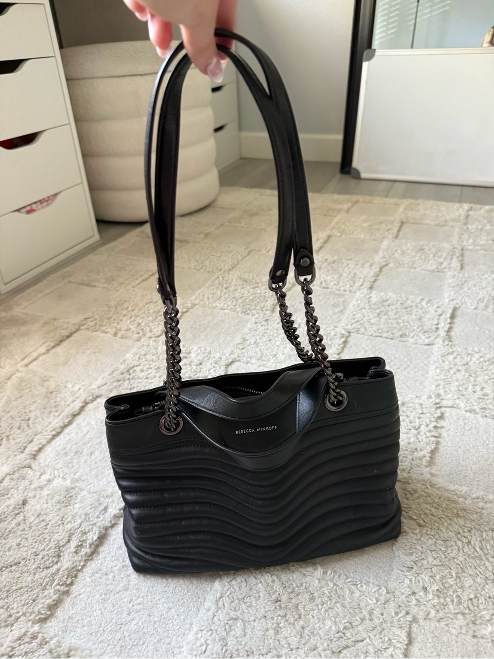 Rebecca Minkoff Black Quilted Leather Purse - Picture 3 of 7
